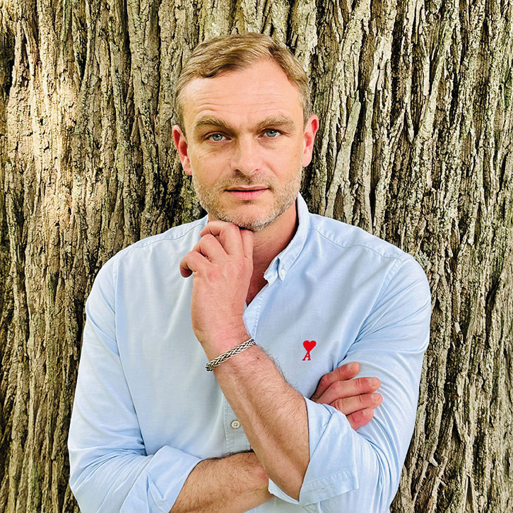 Portrait du Président de l'Association Blaye Villa des Arts Fabrice Gilberdy. Créateur du Festival Blaye en État d'Art et des Hospices de Blaye